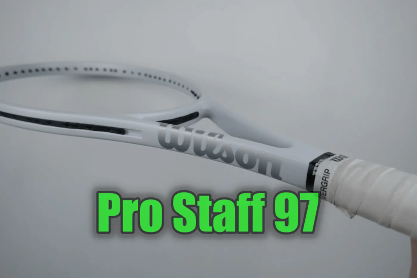 윌슨 Pro Staff 97 무광 올화이트 실버 로고 커스텀 도색
