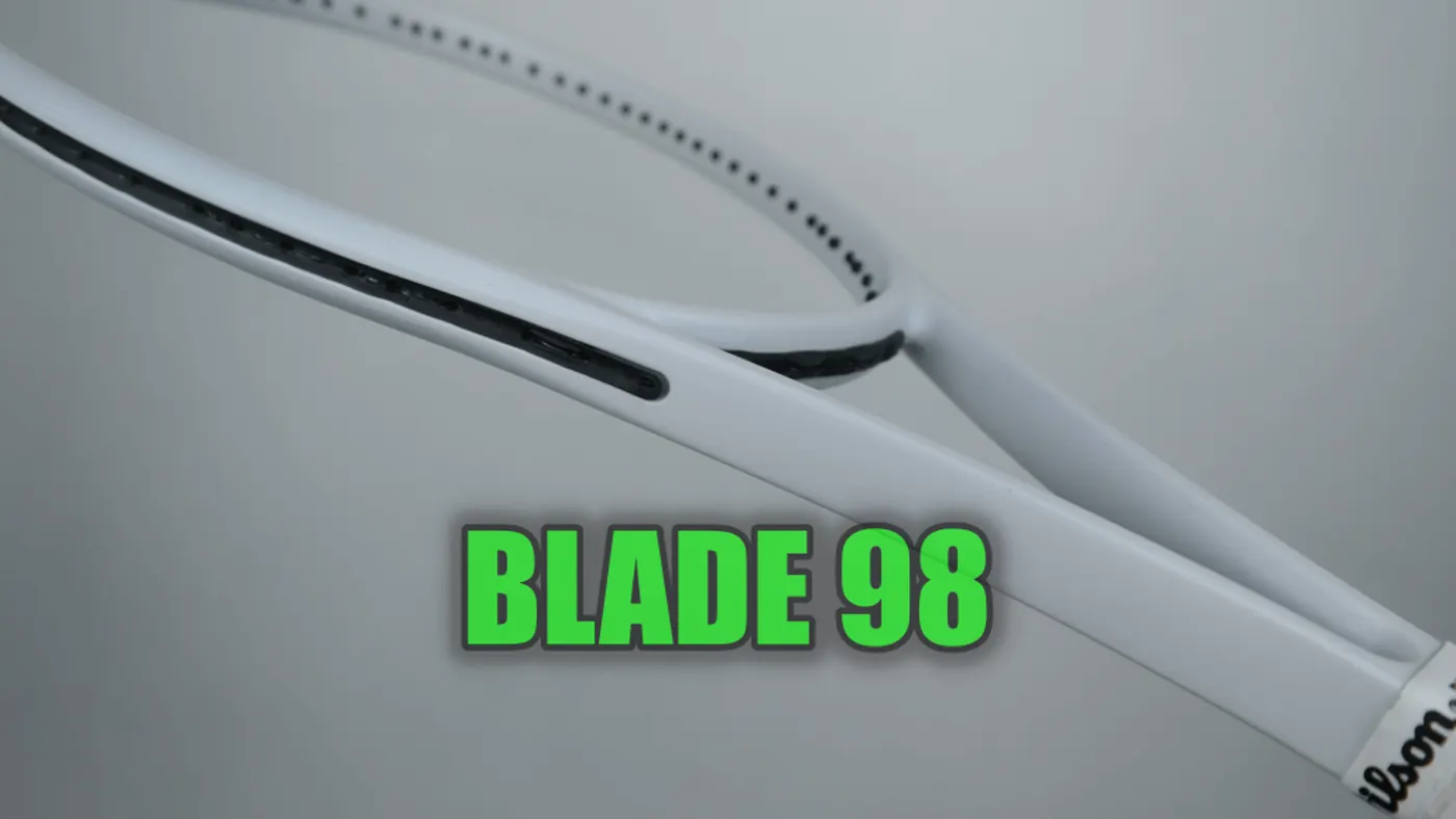 윌슨 Blade 98 벨벳 마감 라켓을 무광 올화이트로 리폼