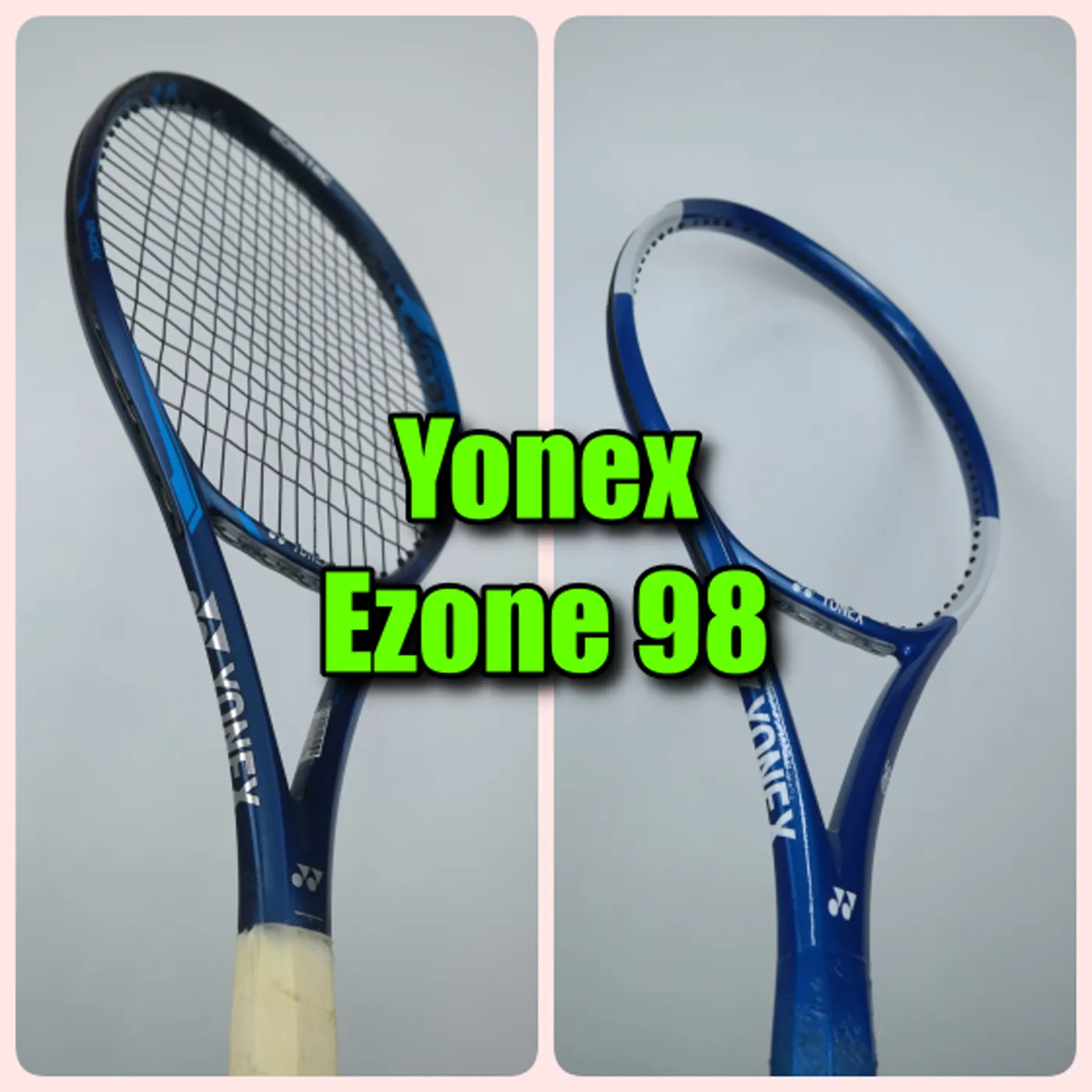 요넥스 EZONE 98 유광 블루와 화이트 데칼 커스텀