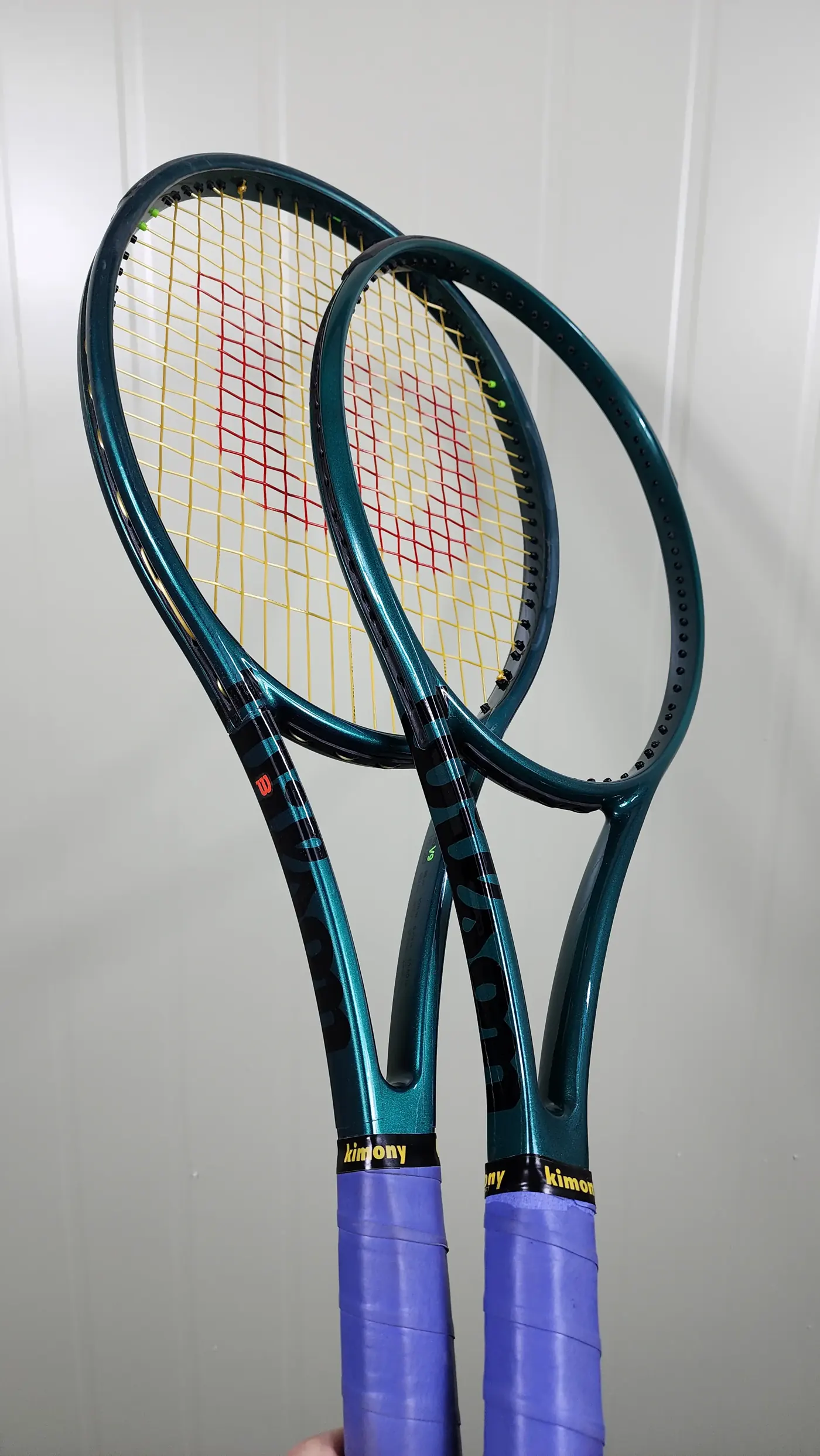 윌슨 블레이드 v8 v9 스타일 도색 넥 부분 디테일